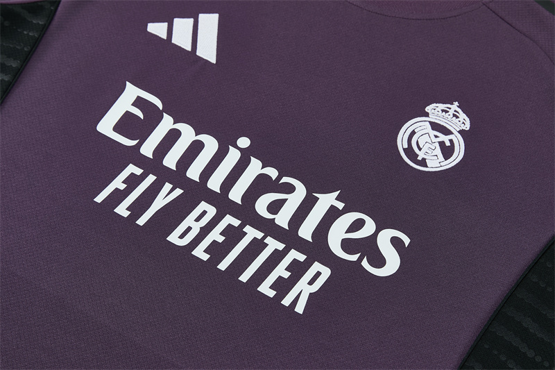 Iconic 2026 27 Short Sleeve Real Madrid Purple Training Jersey