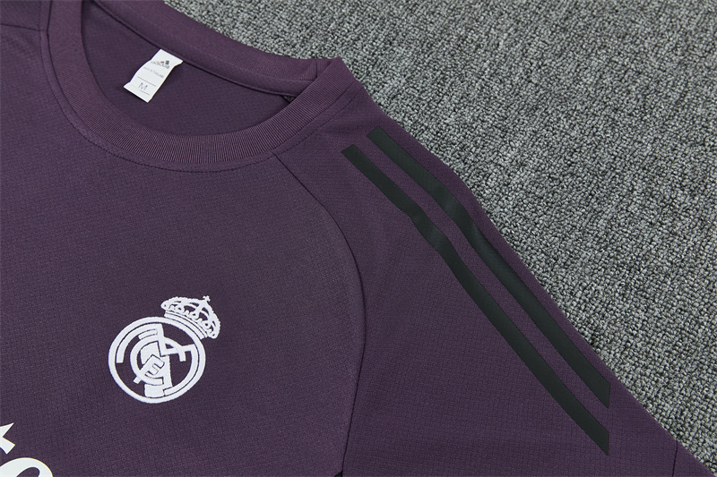Iconic 2026 27 Short Sleeve Real Madrid Purple Training Jersey