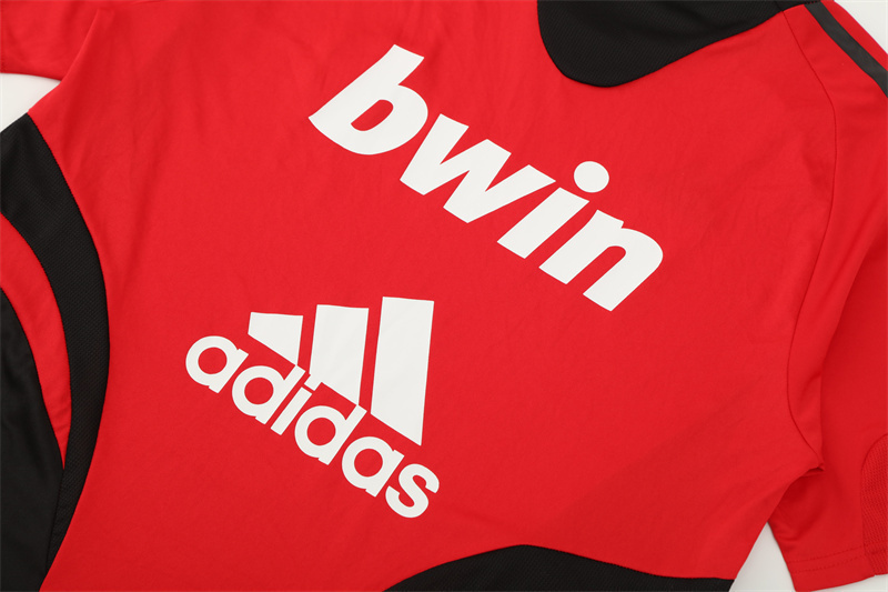 AC Milan Red Short Sleeve Retro Training Jersey 2008 2009