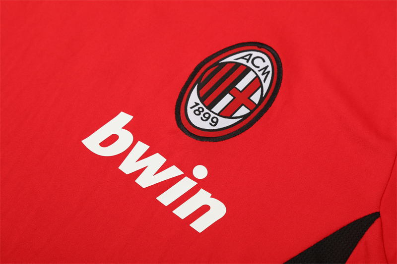 AC Milan Red Short Sleeve Retro Training Jersey 2008 2009