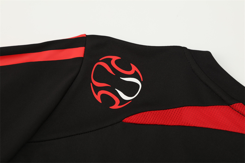 AC Milan 2007 2008 Black Retro Short Sleeve Training Jersey