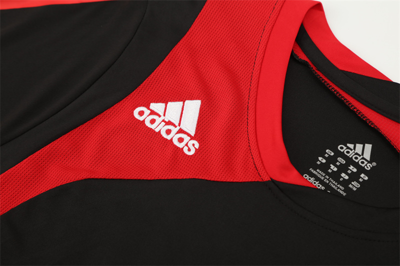 AC Milan 2007 2008 Black Retro Short Sleeve Training Jersey