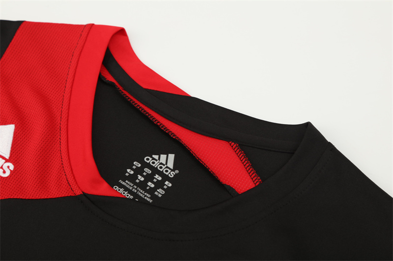 AC Milan 2007 2008 Black Retro Short Sleeve Training Jersey
