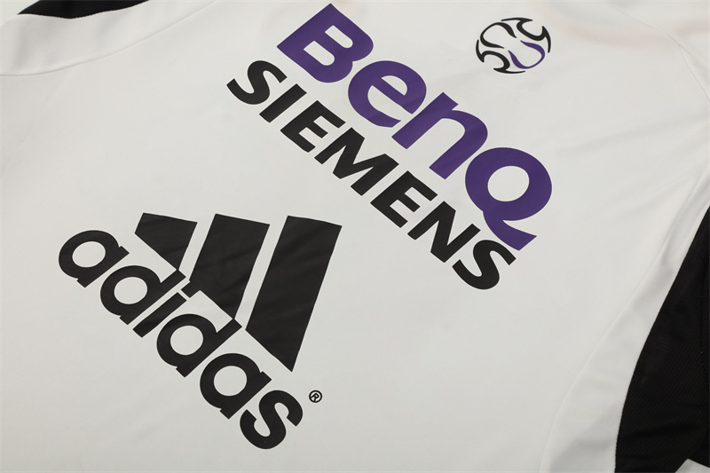 Real Madrid 2006 2007 White Retro Short Sleeve Training Jersey