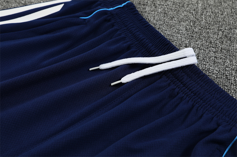 Adult Short Sleeve Real Madrid Royal Blue Training Suit 2025 2026
