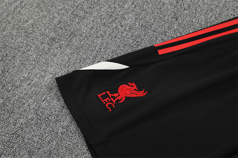Adult Red Short Sleeve Liverpool Soccer Training Suit 2025 2026