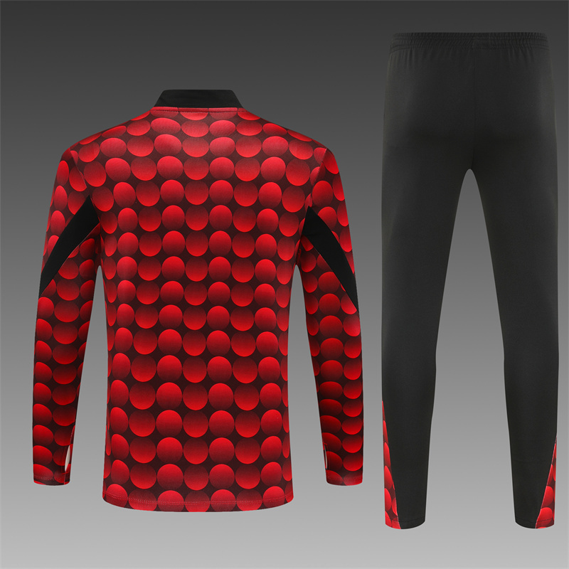 2026-25  Feyenoord Red Black Camouflage Football Jersey