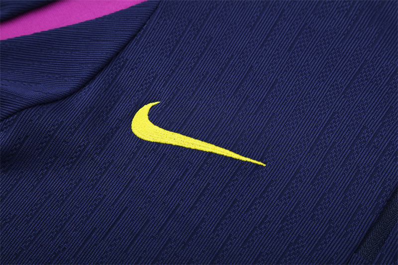 2026-25  Barça Royal Blue Player Edition Yellow Logo Jerseyey