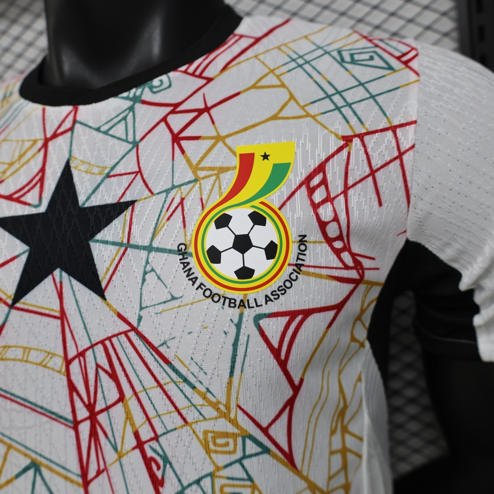 Authentic Ghana Home Player Version Football Jersey