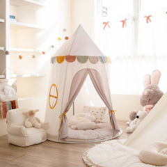 Children's Tent Indoor 100% Cotton Playhouse Toy House Home Separate Bed Solution for Boys and Girls Mongolian Yurt Playhouse MGD-351