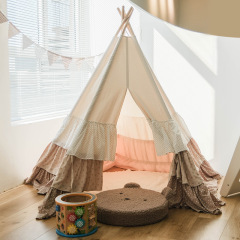 Kids Tent Indoor Playhouse - Safe Cotton Canvas Small House for Home Use Princess Toy House for Boys and Girls - Playhouse yda018