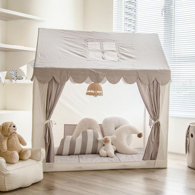 Children's Tent Indoor Home Use 100% Cotton Baby Playhouse for Boys and Girls Washable Toy House Small Castle xkxl-02