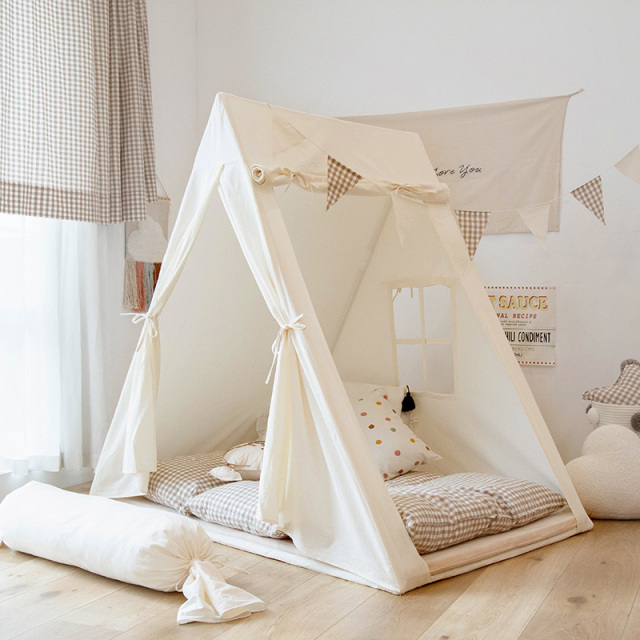 Kids Tent Indoor Extra-Large Raised Playhouse for Babies Sleeping Separation Solution for Boys and Girls Korean-Style Toy House skzp-18