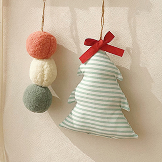 Christmas Ornament Pure Cotton Handmade Fabric Stocking Christmas Tree Decoration Holiday Scene Atmosphere Arrangement Wall Hanging Decoration Model: SDGS-03