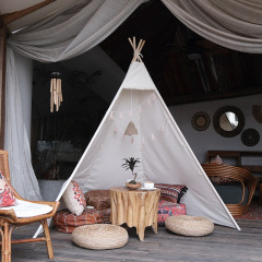 Adult Tent Cabin Hotel - Extra Large & Tall Indian Teepee Playhouse for Indoor/Outdoor Decorative Castle Model: cryda02