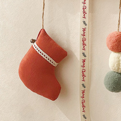 Christmas Ornament Pure Cotton Handmade Fabric Stocking Christmas Tree Decoration Holiday Scene Atmosphere Arrangement Wall Hanging Decoration Model: SDGS-03