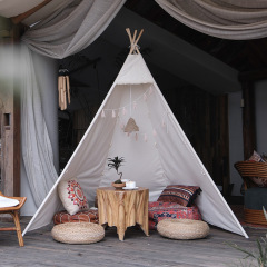 Adult Tent Cabin Hotel - Extra Large & Tall Indian Teepee Playhouse for Indoor/Outdoor Decorative Castle Model: cryda02