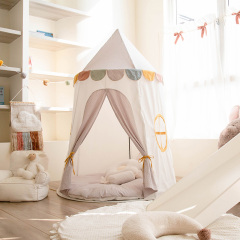 Children's Tent Indoor 100% Cotton Playhouse Toy House Home Separate Bed Solution for Boys and Girls Mongolian Yurt Playhouse MGD-351