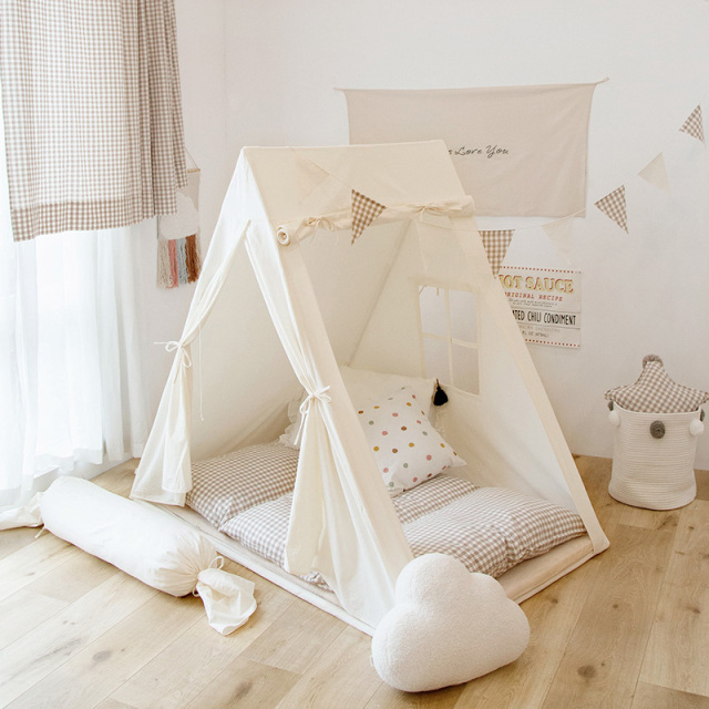 Kids Tent Indoor Extra-Large Raised Playhouse for Babies Sleeping Separation Solution for Boys and Girls Korean-Style Toy House skzp-18