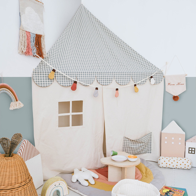 Kids Tent Indoor Corner Playhouse Reading Nook Compact Home Space-Saving Baby Toy House qizp-03