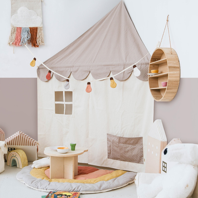 Kids Tent Indoor Corner Playhouse Reading Nook Compact Home Space-Saving Baby Toy House qizp-03