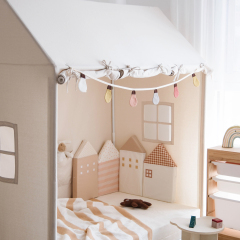 100% Cotton Decorative Banners: Creative Light Bulb Design for Children's Birthday Parties, Reading Corners, and Other Decorative Settings – dpgs-08