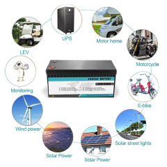 Rechargeable 12.8V 280Ah Lithium Iron Phosphate 4 Batteries Long Life Solar Battery Pack Lithium-ion Batteries Used in House and Electric Vehicles