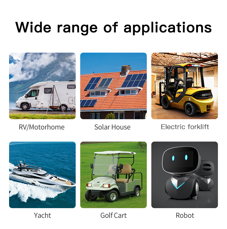 Rechargeable 12.8V 280Ah Lithium Iron Phosphate 4 Batteries Long Life Solar Battery Pack Lithium-ion Batteries Used in House and Electric Vehicles