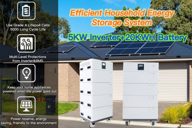 Stackable solar energy storage battery with inverter 20Kwh 10KWh 48V lithium-ion battery expandable module solar system