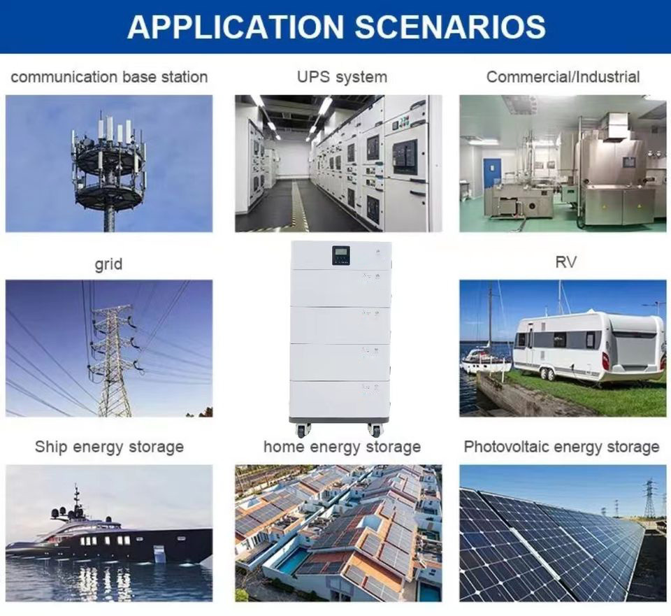 Stackable solar energy storage battery with inverter 20Kwh 10KWh 48V lithium-ion battery expandable module solar system