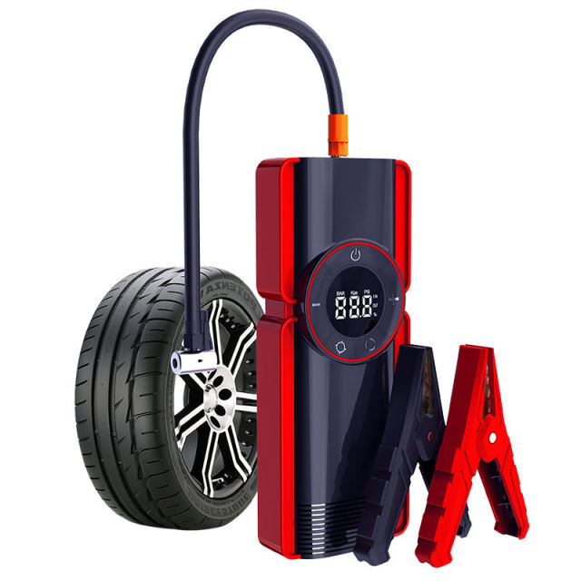Multi-functional Emergency Rechargeable Battery Vehicle Tools Portable Tire Inflator Wheel air Pump for Car
