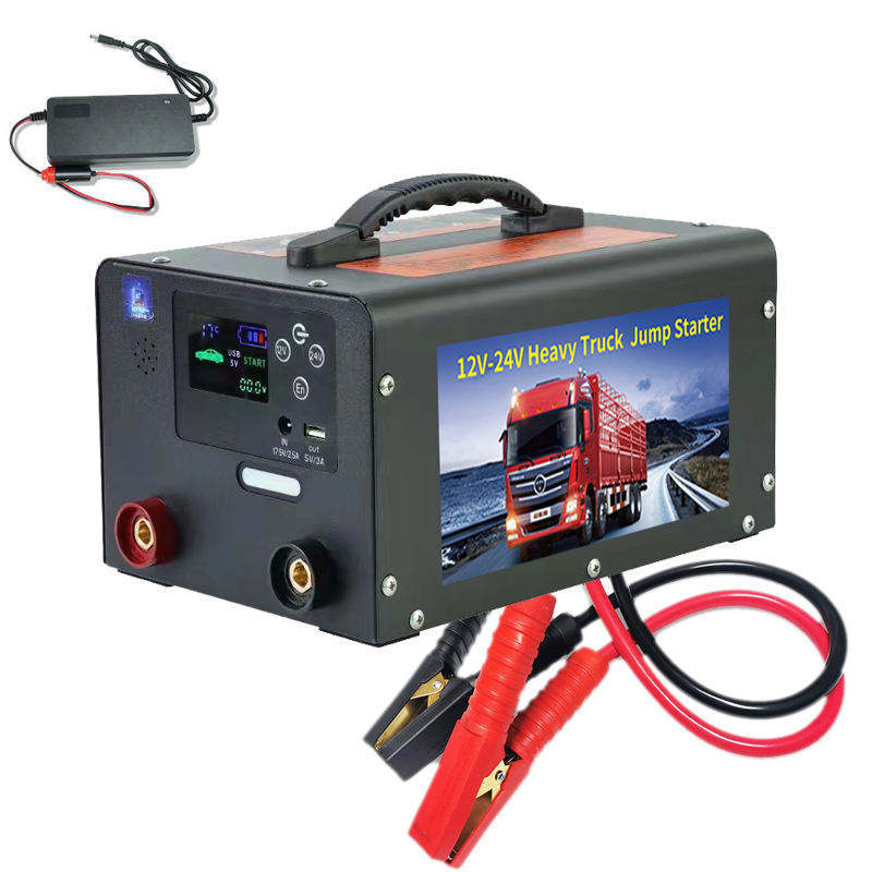 42000mah 24v Battery Jump Starter Car Emergency Tool with LED Light Power Bank for Lorry Truck Motorcycle