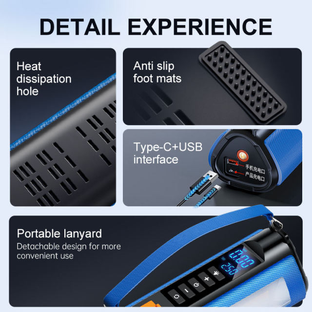 12V 10000mAh Emergency Power Jumper Pack Booster Box Car Jumpstarter with Tire Compressor
