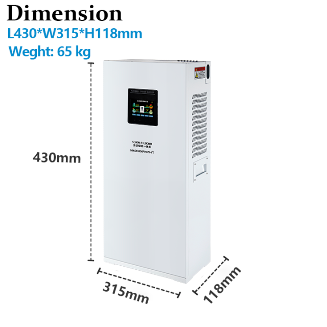 All in One Solar Inverter and Energy Storage Lithium Battery 48v 5KW 10kw 20kwh OEM ODM
