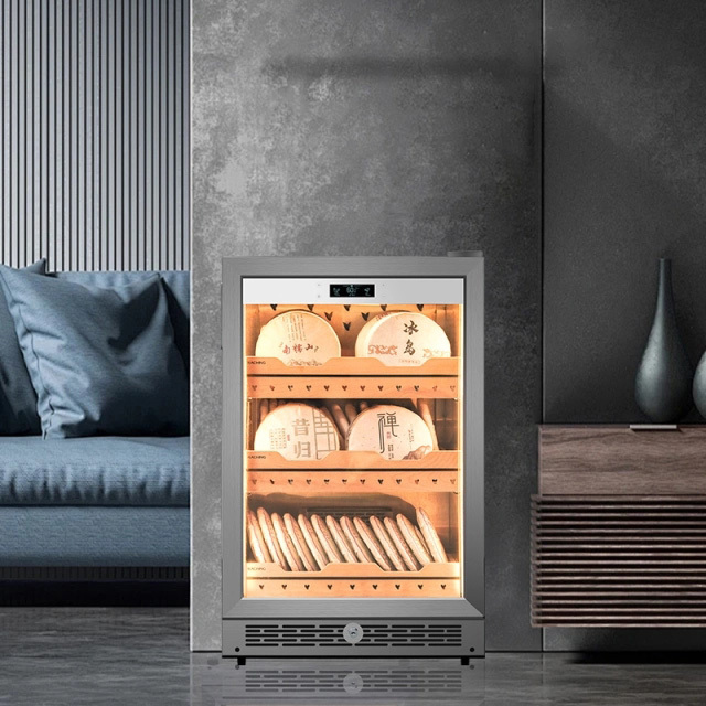 Electric tea cabinet AT100T for raw and ripe Pu erh tea, with constant temperature and humidity for preservation and moisture retention