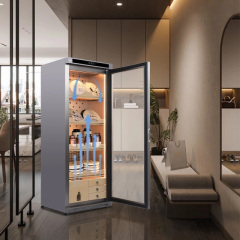 Stainless steel electric tea cabinet XL-BV590 for raw and ripe Pu erh tea, with constant temperature and humidity for preservation and moisture retention. Refrigerator display cabinet