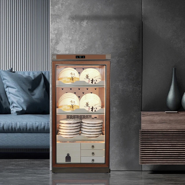 Stainless steel electric tea cabinet XL-BV6901 for raw and ripe Pu erh tea, with constant temperature and humidity for preservation and moisture retention