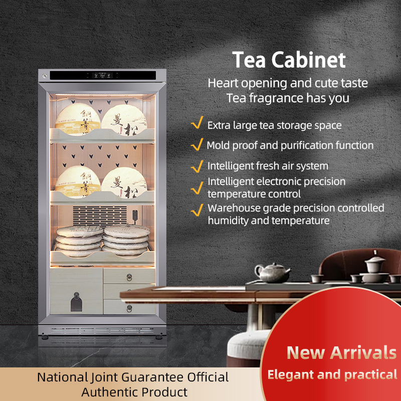Stainless steel electric tea cabinet XL-BV591 for raw and ripe Pu erh tea, with constant temperature and humidity for preservation and moisture retention Refrigerator display cabinet