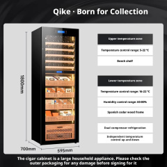 JK80 Cigar Cabinet Constant Temperature and Humidity Red Wine Tea Multi functional Moisturizing Refrigerator Compressor Dual Temperature Integrated Cabinet