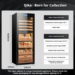 JK80 Cigar Cabinet Constant Temperature and Humidity Red Wine Tea Multi functional Moisturizing Refrigerator Compressor Dual Temperature Integrated Cabinet