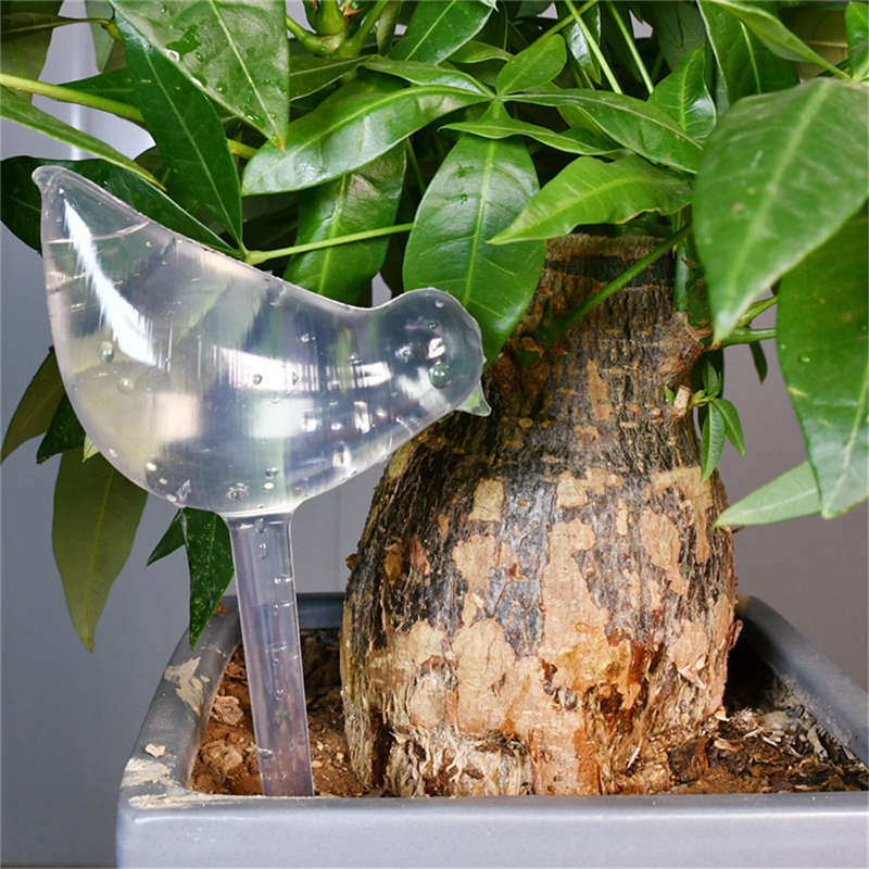 Size L PVC Bird Shaped Watering Globe Ball Automatic Plant Watering Bulbs Self Watering Balls Water Device Drip Irrigation System for Garden Plants