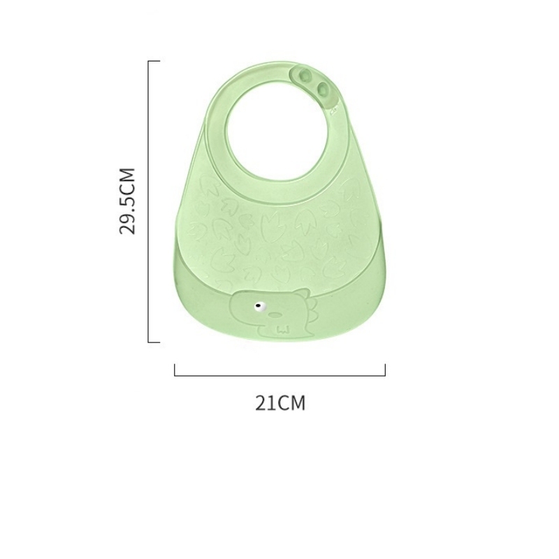 Cartoon Dinosaur Bib Light Weight Silicone