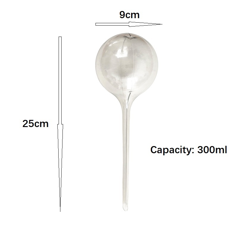 Size L PVC Heart Star Shaped Watering Globe Ball Automatic Plant Watering Bulbs Self Watering Balls Water Device Drip Irrigation System for Garden Plants