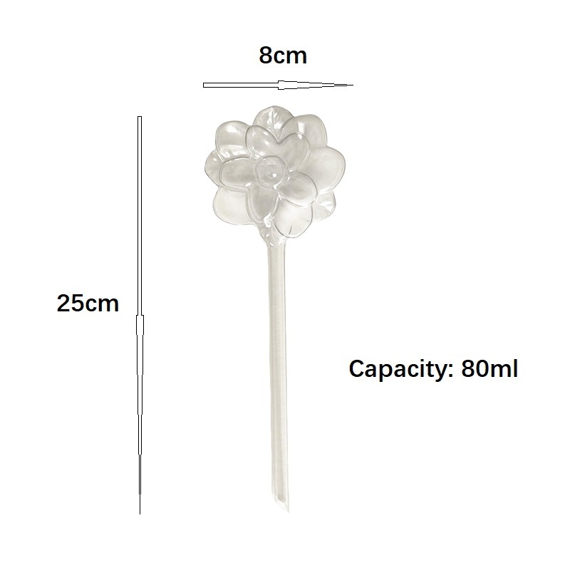 Size L PVC Rose Flower Mushroom Shaped Watering Globe Ball Automatic Plant Watering Bulbs Self Watering Balls Water Device Drip Irrigation System for Garden Plants
