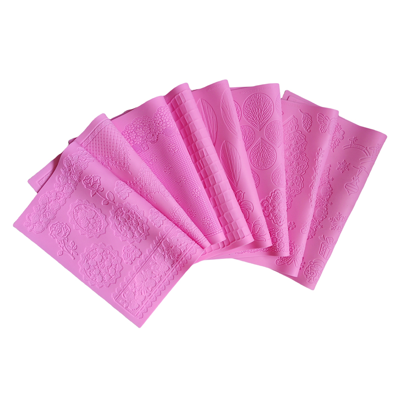 Silicone Peeling Mat 3D Sugar Craft Mold Candle Decration Border Mould Lace Pad