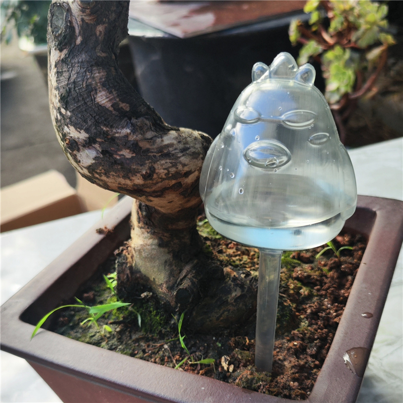 Size L PVC Animals Owl Shaped Watering Globe Ball Automatic Plant Watering Bulbs Self Watering Balls Water Device Drip Irrigation System for Garden Plants