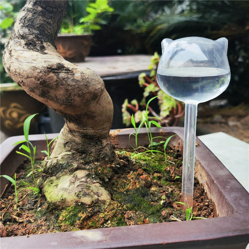 Size L PVC Animals Owl Shaped Watering Globe Ball Automatic Plant Watering Bulbs Self Watering Balls Water Device Drip Irrigation System for Garden Plants