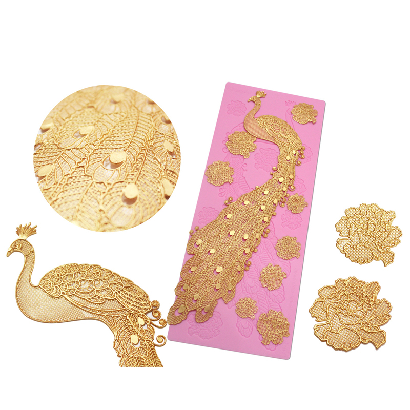 16 Designs Silicone Peeling Mat 3D Sugar Craft Mold Candle Decration Border Mould Lace Pad