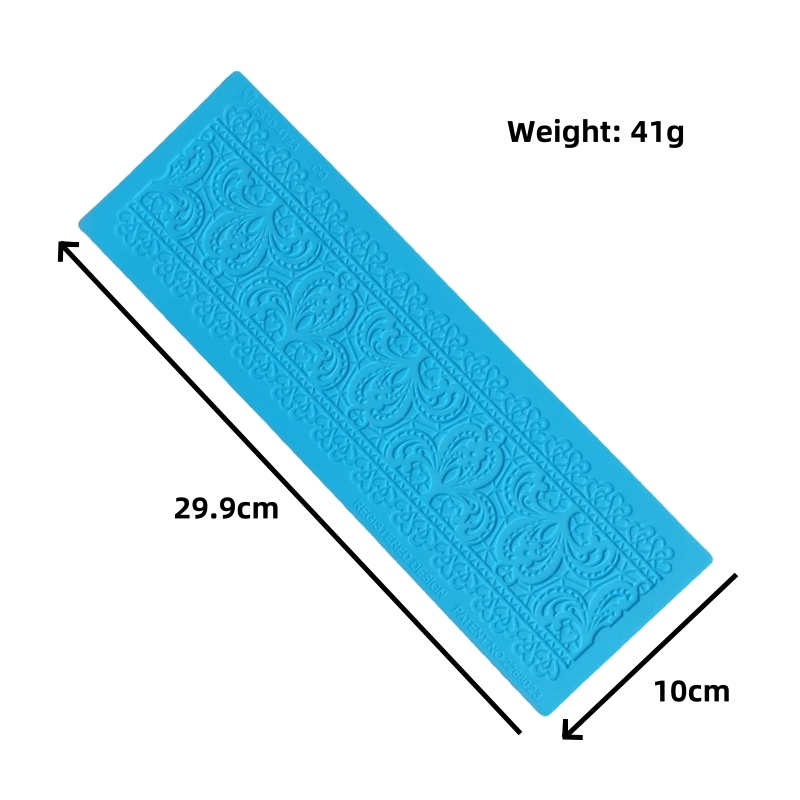 16 Designs Silicone Peeling Mat 3D Sugar Craft Mold Candle Decration Border Mould Lace Pad