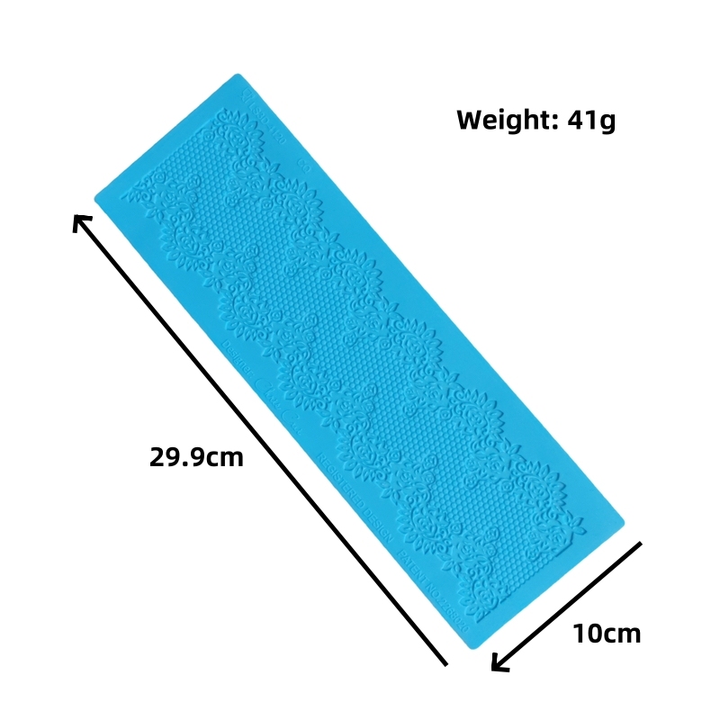 16 Designs Silicone Peeling Mat 3D Sugar Craft Mold Candle Decration Border Mould Lace Pad